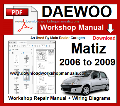 Daewoo Matiz pdf Workshop Service Repair Manual Download